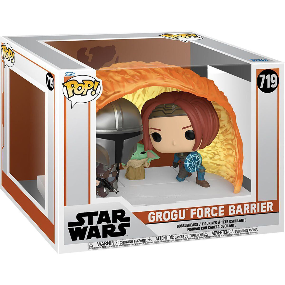 Grogu with Force Barrier Funko Pop! Moment Vinyl Figure #719 - Star Wa ...