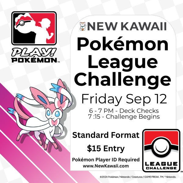Pokemon League Challenge - FRI 12 SEPT 2025 - Admit One