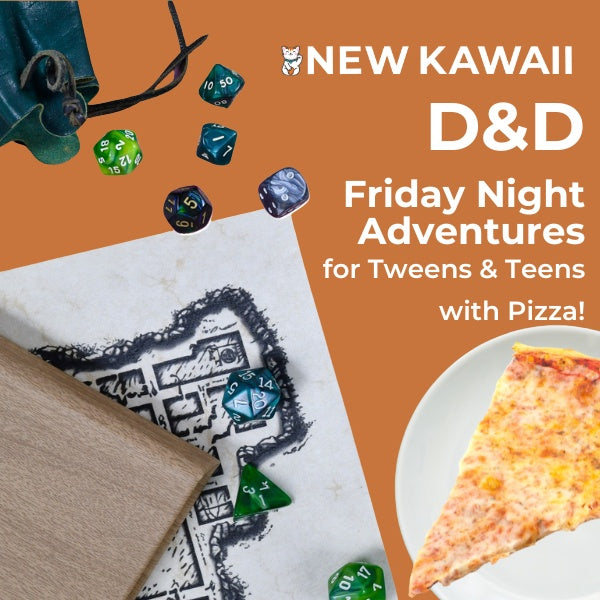 D&D Friday Night Adventures for Tweens and Teens - with pizza - WINTER 2026 - Admit One
